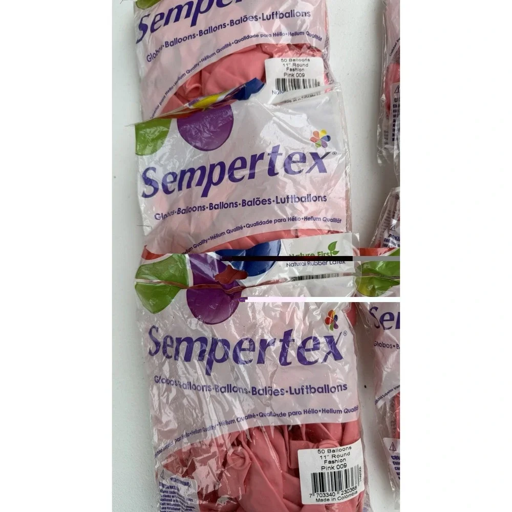 9 pack Variety of Pink Balloons Birthday Party Decorations